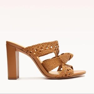 Alexandre Birman-Clarita Braided Mule 90 Butterscotch